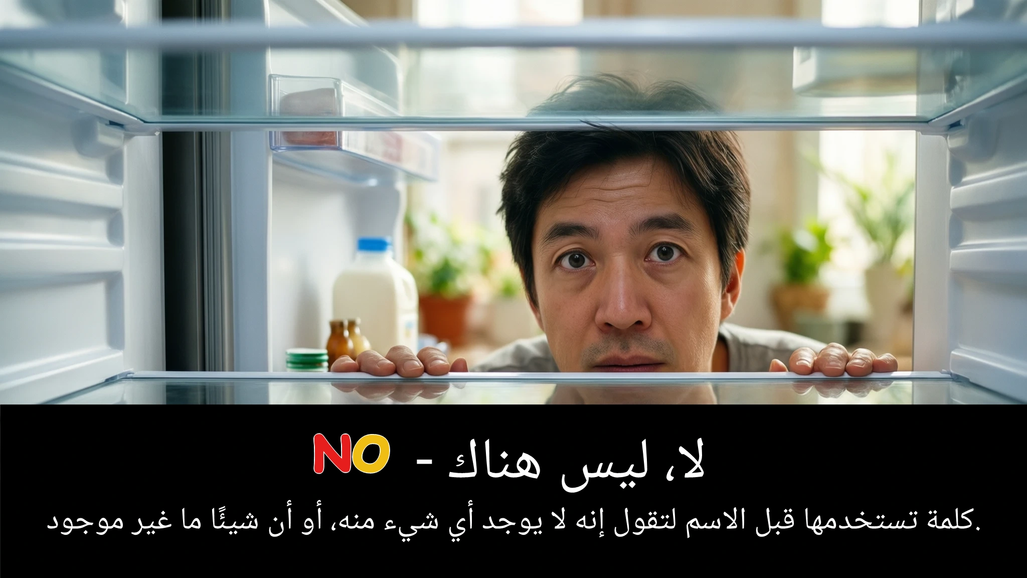 Arabic Illustration for no